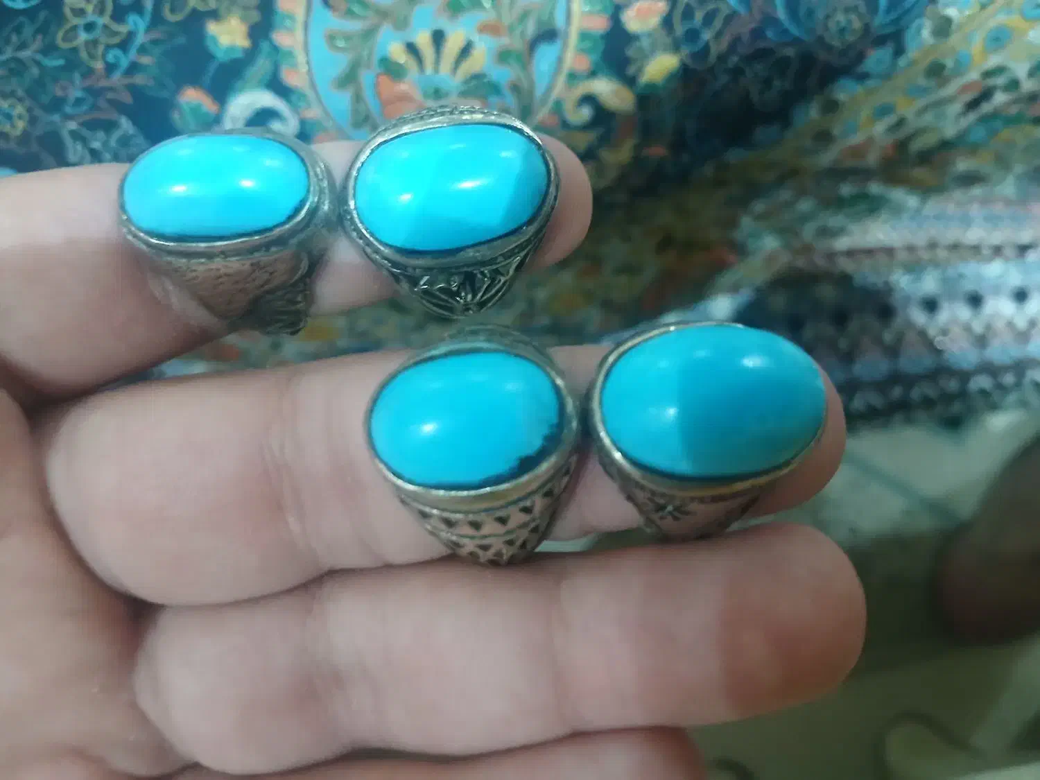 انواع انگشتر نقره|جواهرات|یزد, |دیوار