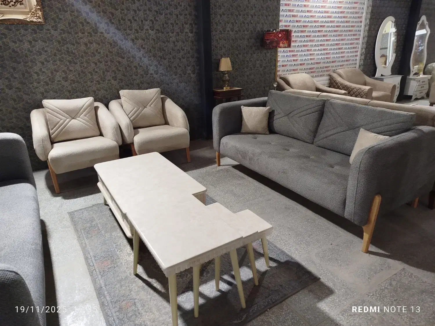 مبلمان راحتی با اقساط 24 ماهه بدون کارمزد|مبلمان خانگی و میز عسلی|زارچ, |دیوار
