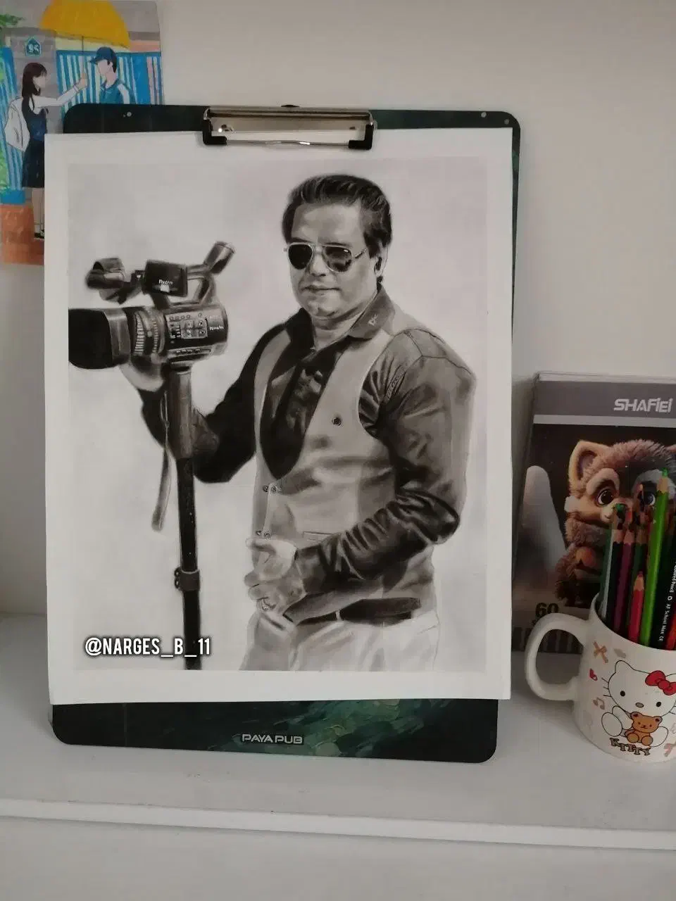 نقاشی چهره در حد حرفه ای|تابلو، نقاشی، عکس|اسفراین, |دیوار