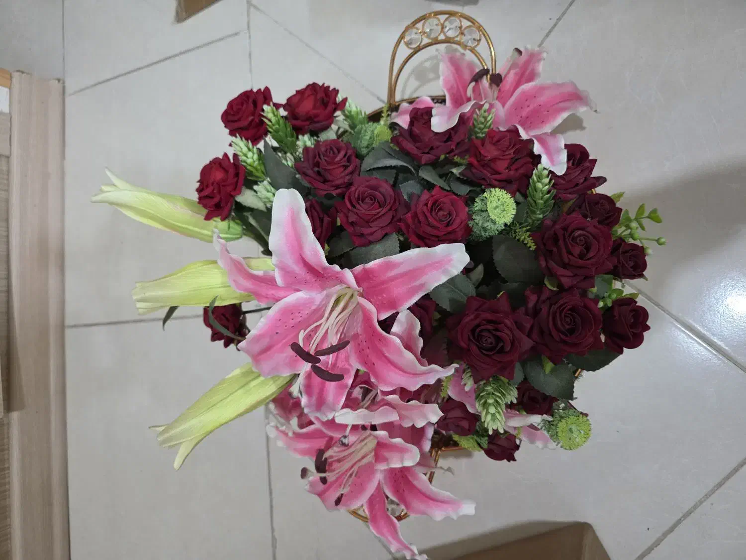 سبد گل از خواستگاری تا عروسی|گل مصنوعی|قزوین, |دیوار