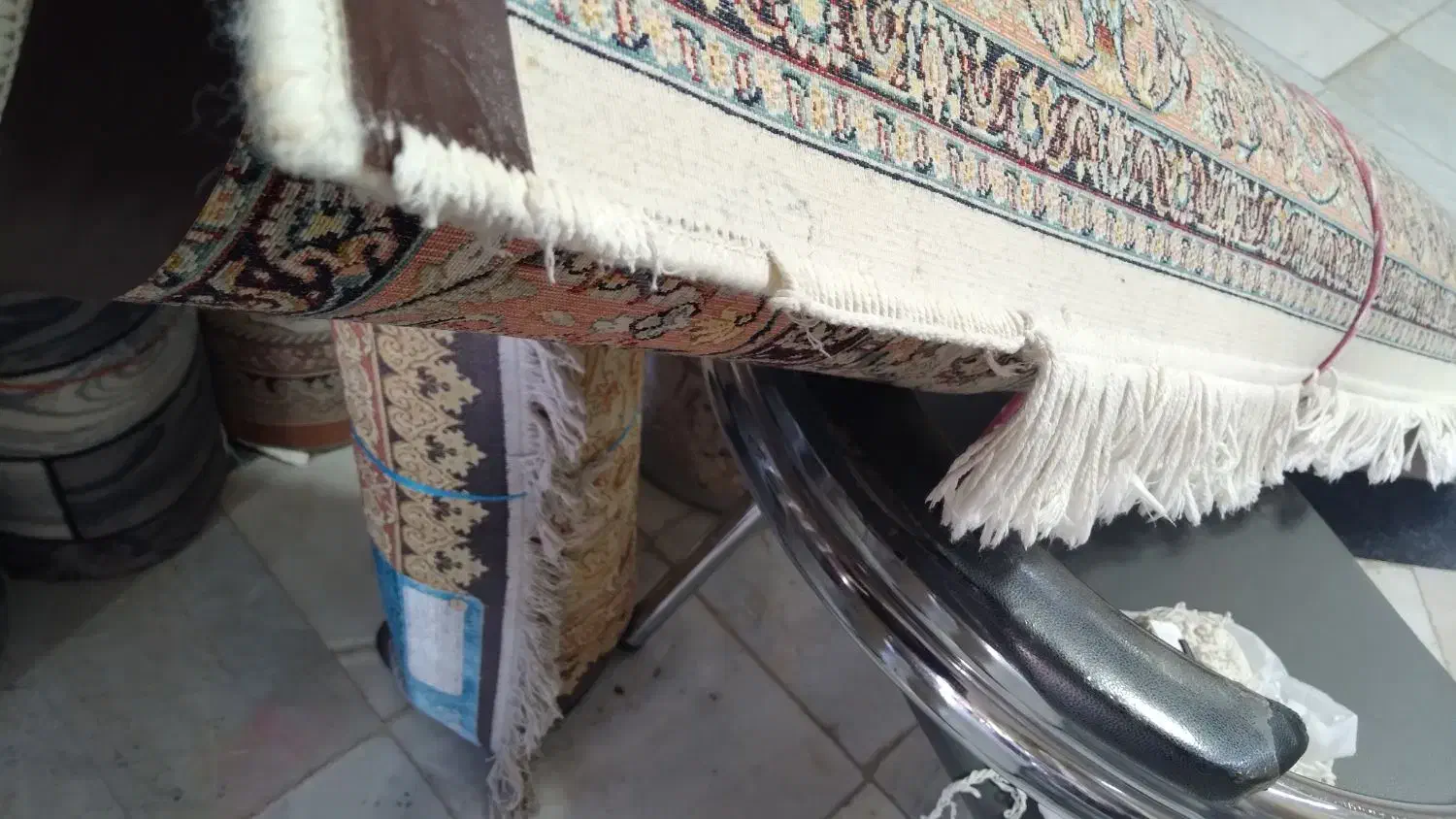 ترمیم ریشه فرش|فرش|قائن, |دیوار