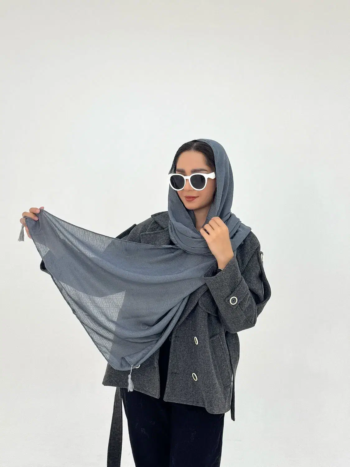 شال نخی درختی منگوله دار|لباس|قم, ولیعصر|دیوار