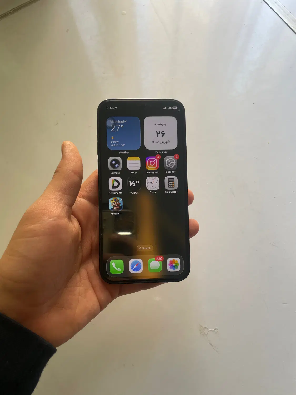 ایفون ۱۲ پرو iPhone 12 pro باتری ۹۱ حافظ ۵۱۲|موبایل|مشهد, گلشور|دیوار