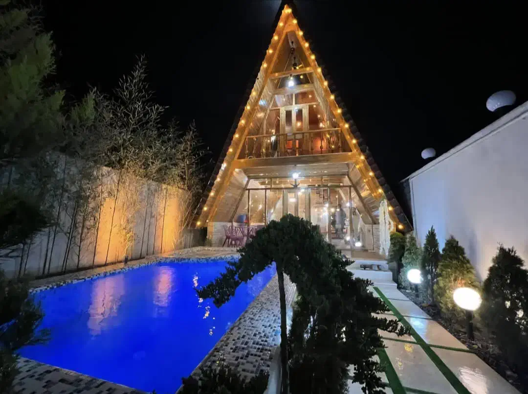 اجاره کلبه سویسی استخر روباز چهارفصل|اجارهٔ کوتاه‌مدت ویلا و باغ|نور, |دیوار