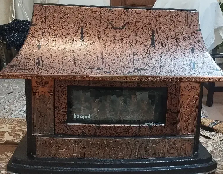 بخاری طرح شومینه|بخاری، هیتر، شومینه|مشهد, آبکوه|دیوار