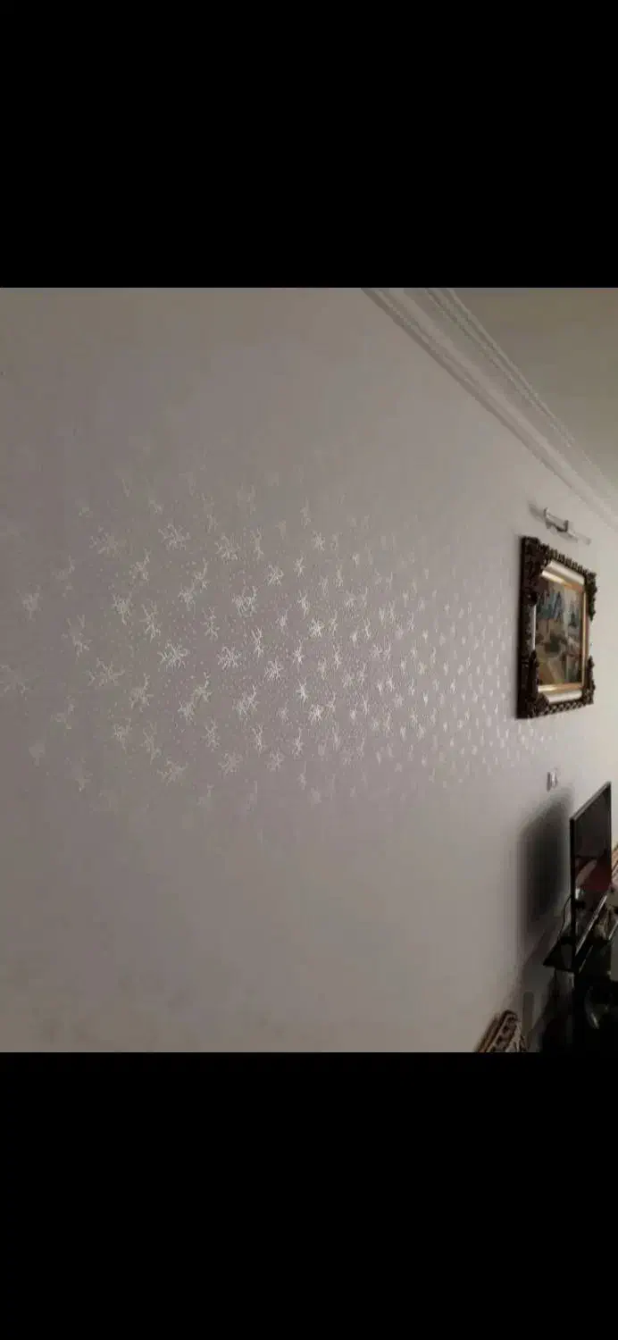 نقاشی ساختمان طرح کاغذ دیواری  با رنگ نانو|خدمات پیشه و مهارت|شهریار, شهریار|دیوار