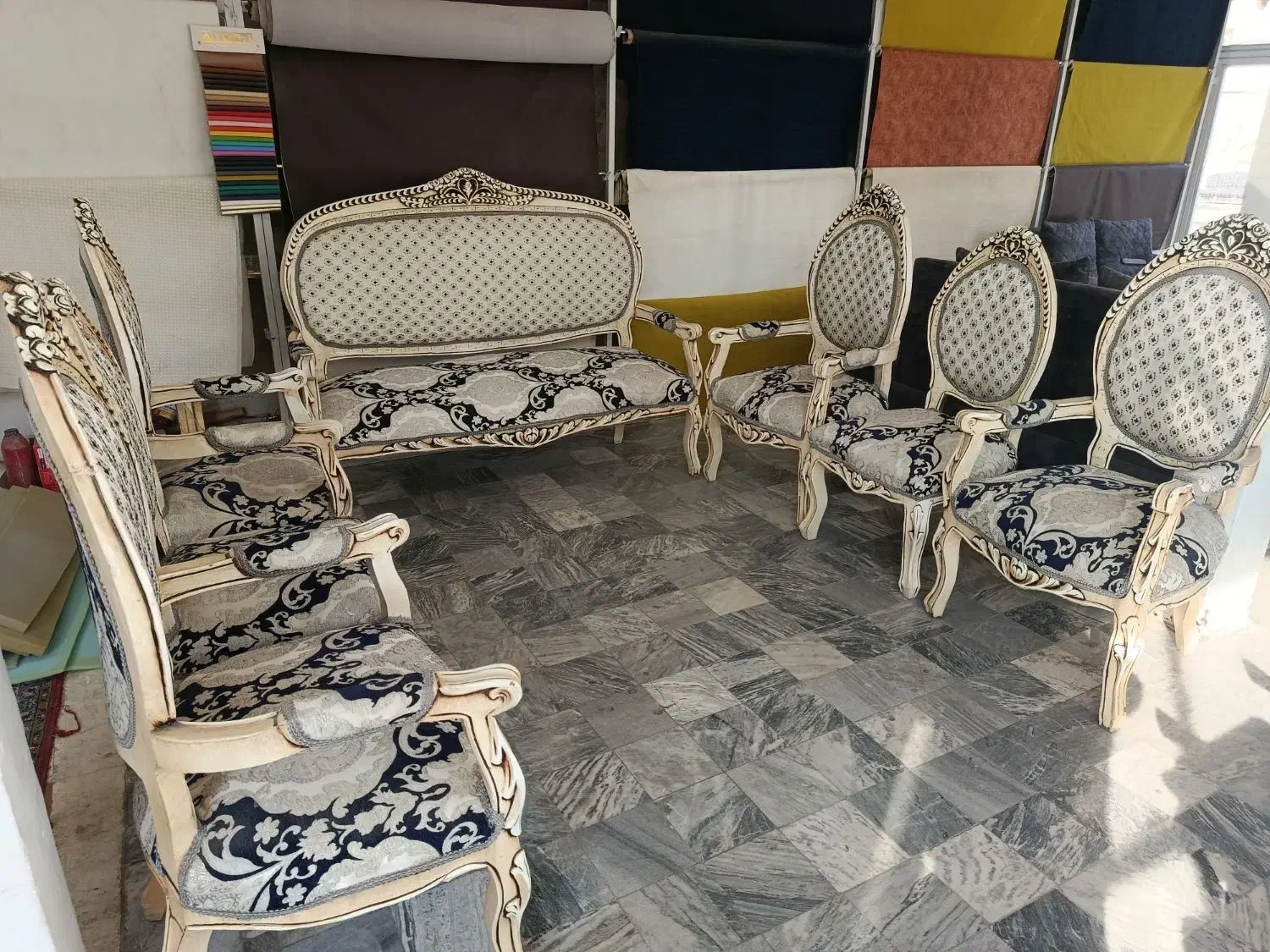 مبل سلطنتی (قیمت کل)|مبلمان خانگی و میز عسلی|کرمانشاه, |دیوار