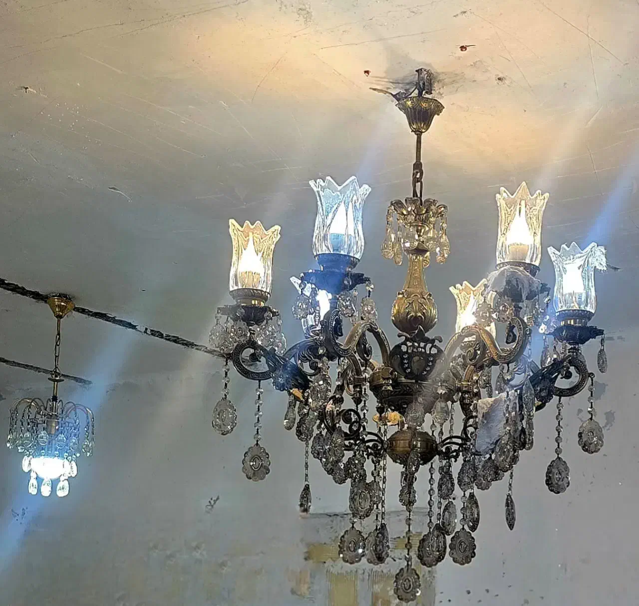 لوستر|لوستر و چراغ آویز|دزفول, |دیوار