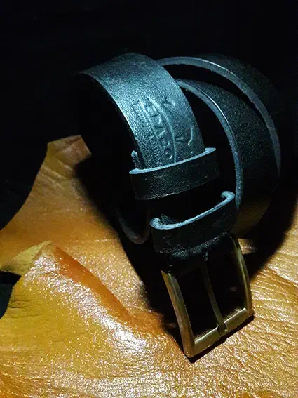 کمربند چرم طبیعی گاومیشی دست دوز تک لا|کیف، کفش، کمربند|کرج, اصفهانیها|دیوار