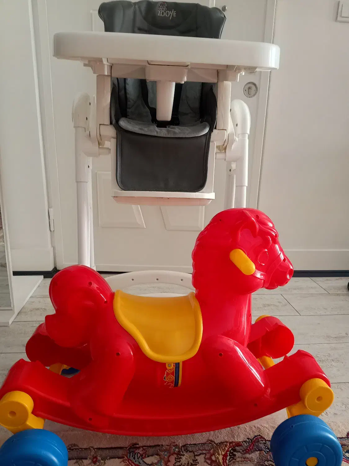 صندلی غذای کودک زویی واسباب بازی اسب چرخ دار راکری|اسباب و اثاث بچه|تهران, سنائی|دیوار