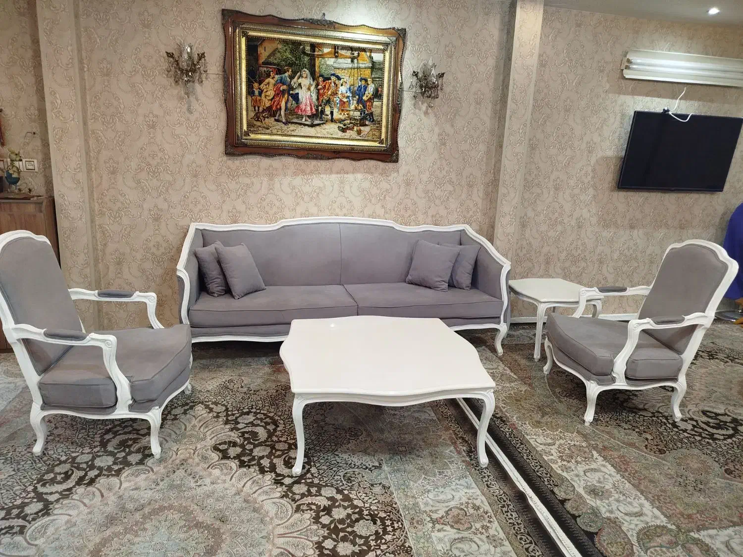 مبل کوئین با غذا خوری|مبلمان خانگی و میز عسلی|گرگان, |دیوار