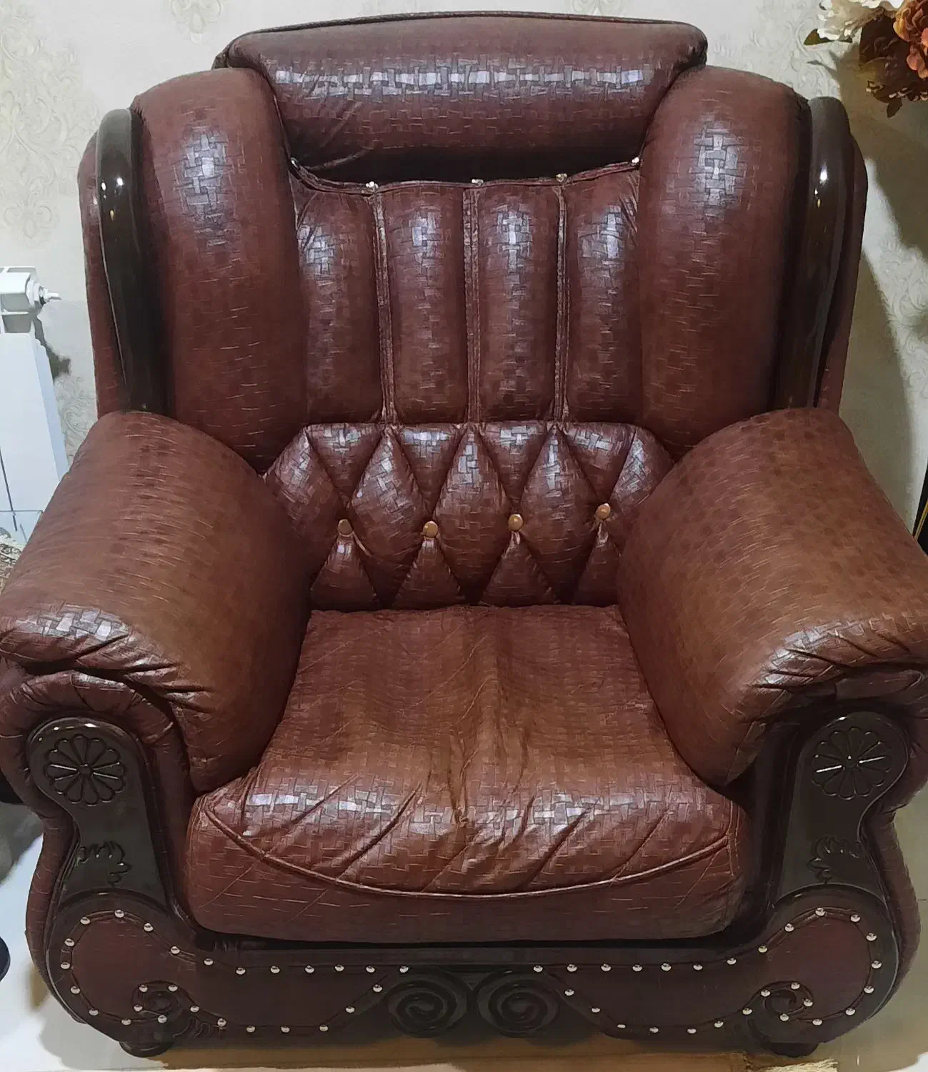 مبل ۷ نفره چرمی|مبلمان خانگی و میز عسلی|بوکان, |دیوار