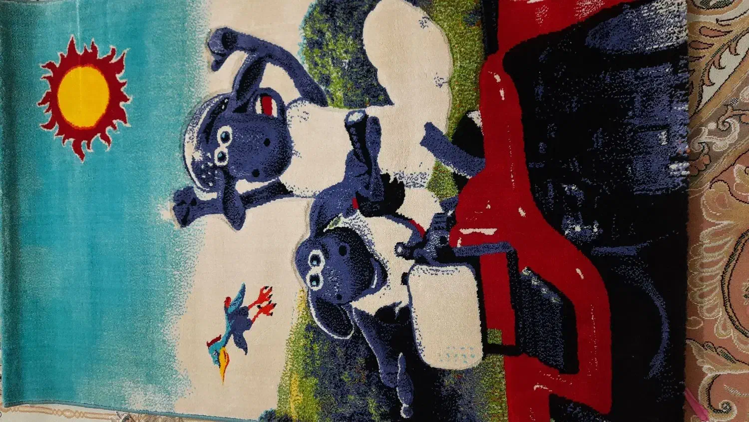 قالیچه نو نو ۱ونیم در ۱|فرش|دزفول, |دیوار