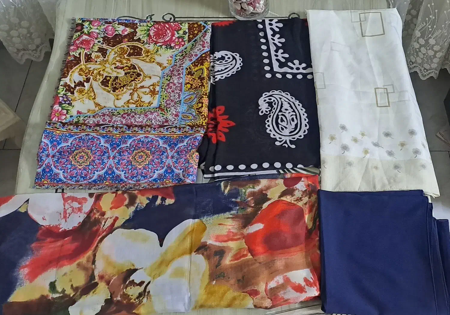 روسری ساتن مجلسی و مقنعه|لباس|قم, انصار‌الحسین|دیوار
