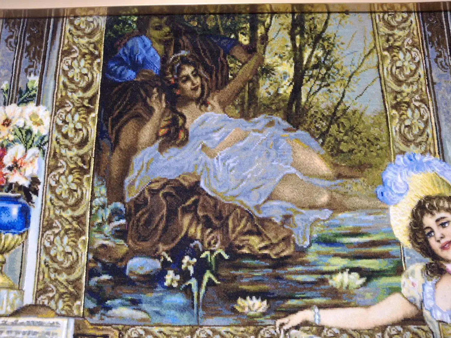 تابلو فرش دستبافت|تابلو فرش|خزل, |دیوار