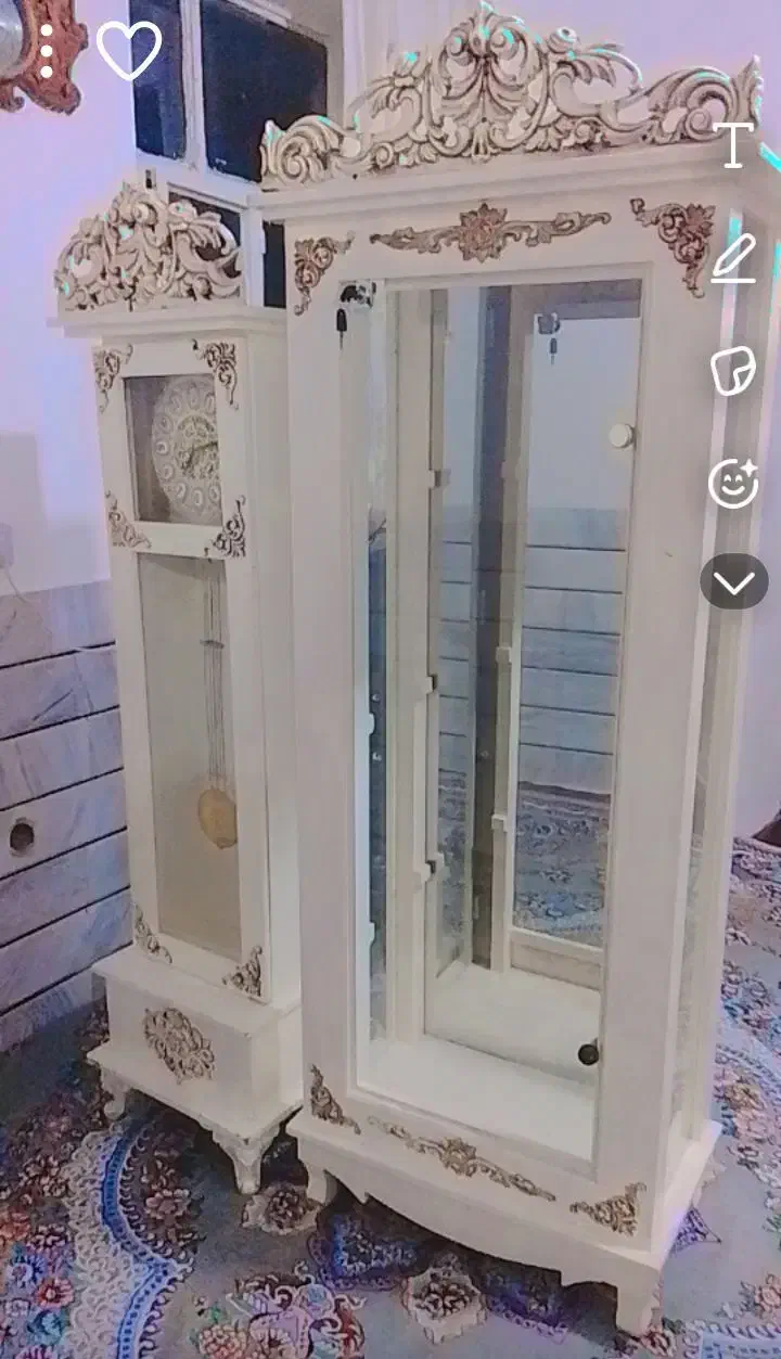 ویترین وساعت|بوفه، ویترین، کنسول|الیگودرز, |دیوار