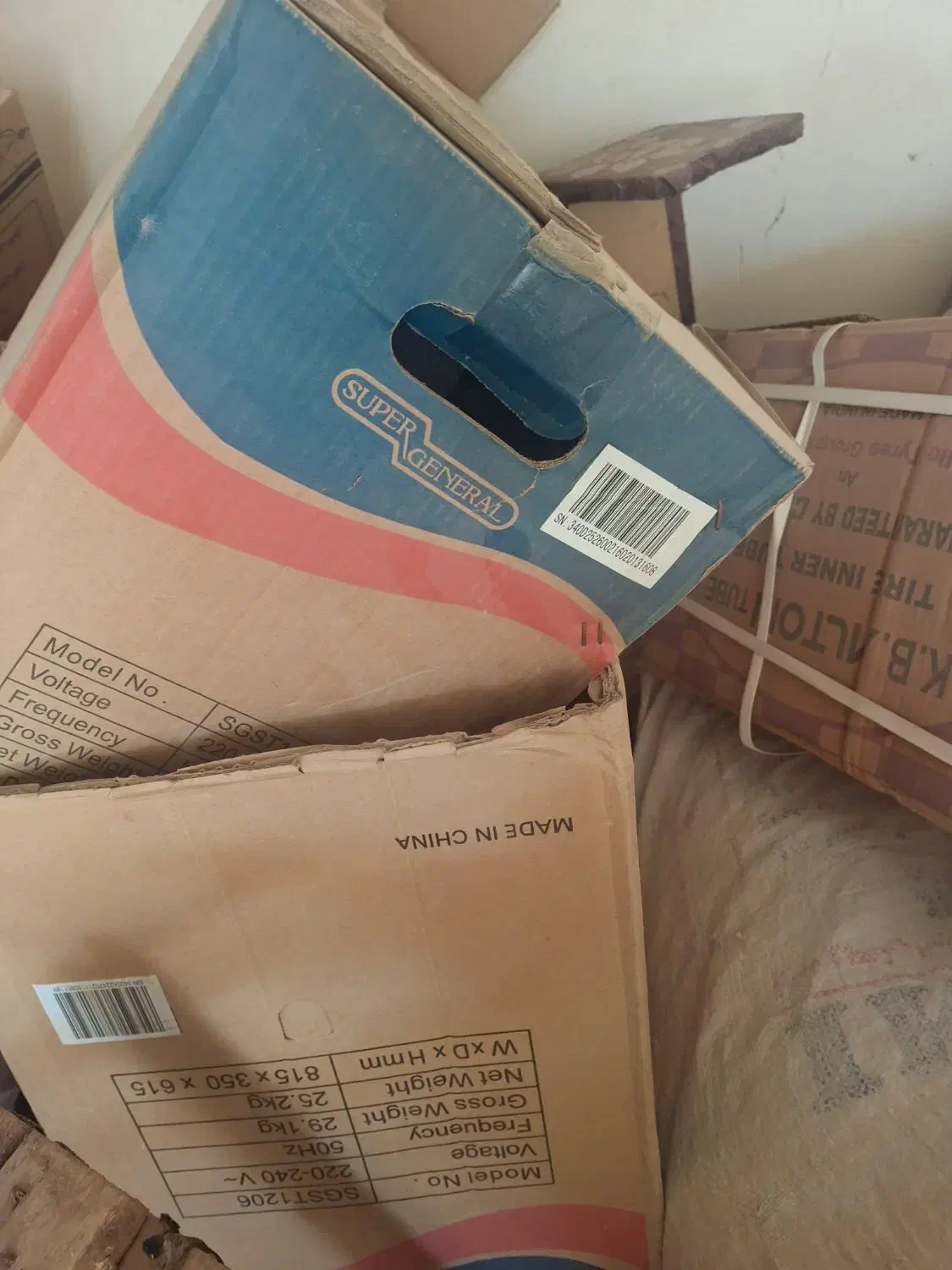 کارتن گازی سوپر جنرال|کولر گازی و فنکوئل|برازجان, |دیوار