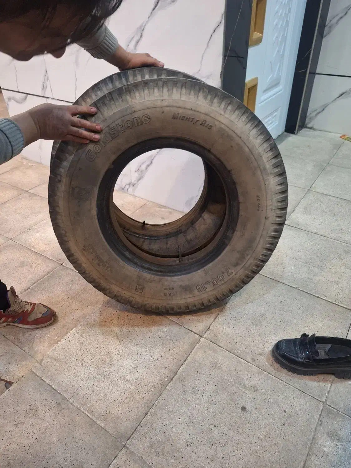 لاستیک نیسان تیوپ بدون زدگی با نوار|قطعات یدکی و لوازم جانبی|پاکدشت, خاتون آباد|دیوار