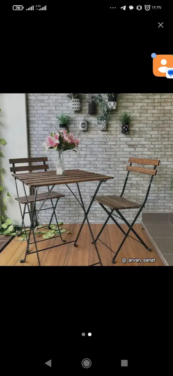 میز ناهارخوری چوبی تاشو|میز و صندلی غذاخوری|ملک‌آباد, |دیوار