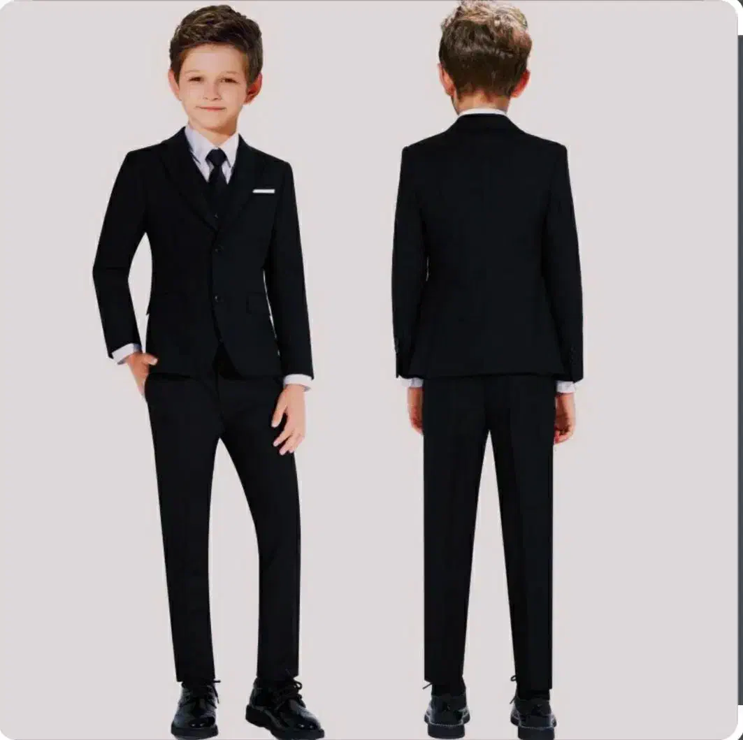 کت و شلوار بچگانه و نوجوان سه تیکه مشکی(آقایمد)|لباس|بیرجند, |دیوار