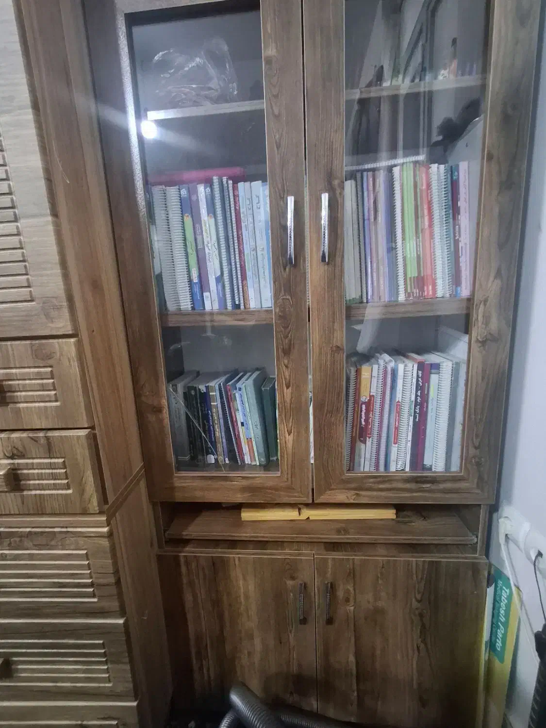 کتابخانه چوبی|کتابخانه، شلف، قفسه‌های دیواری|ساوه, |دیوار