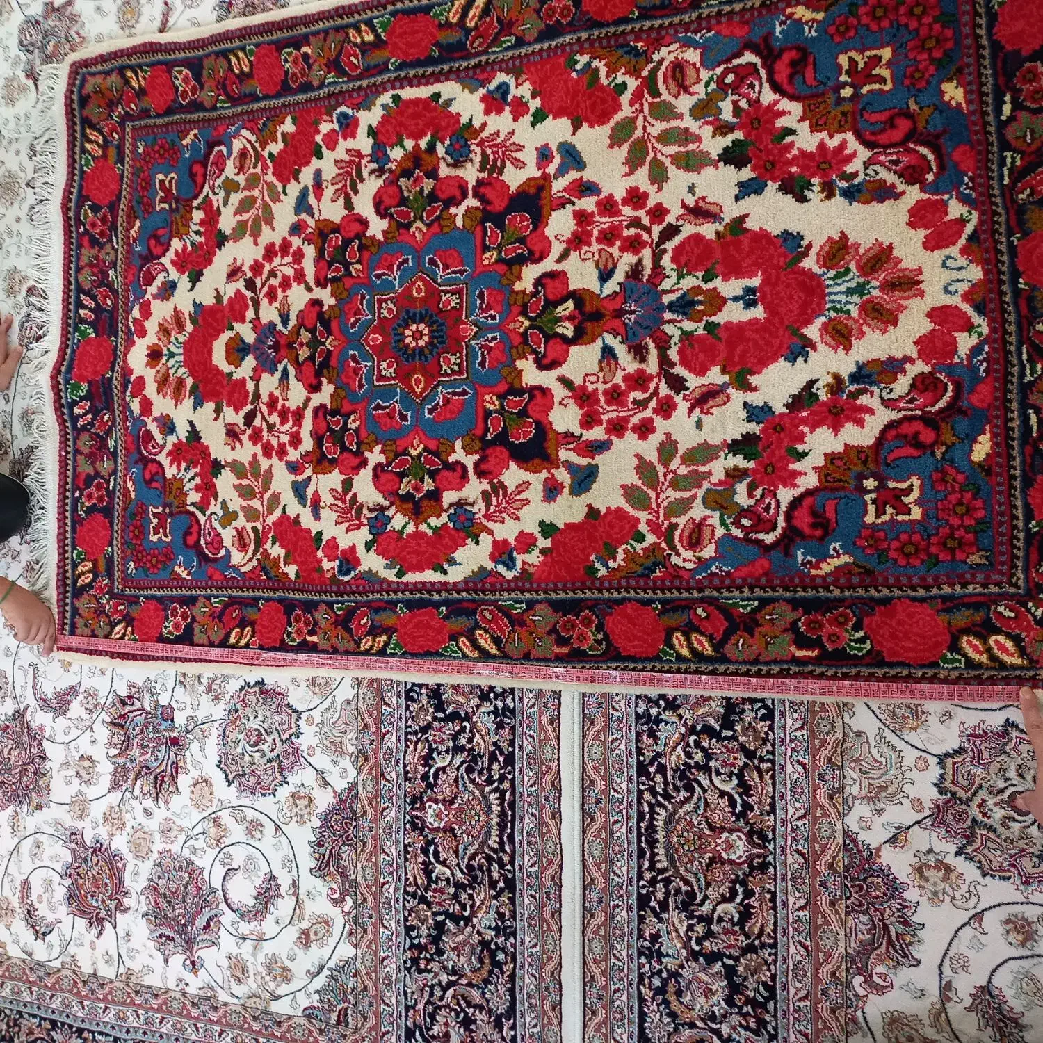 قالی دستبافت یک زرونیم|فرش|نهاوند, |دیوار