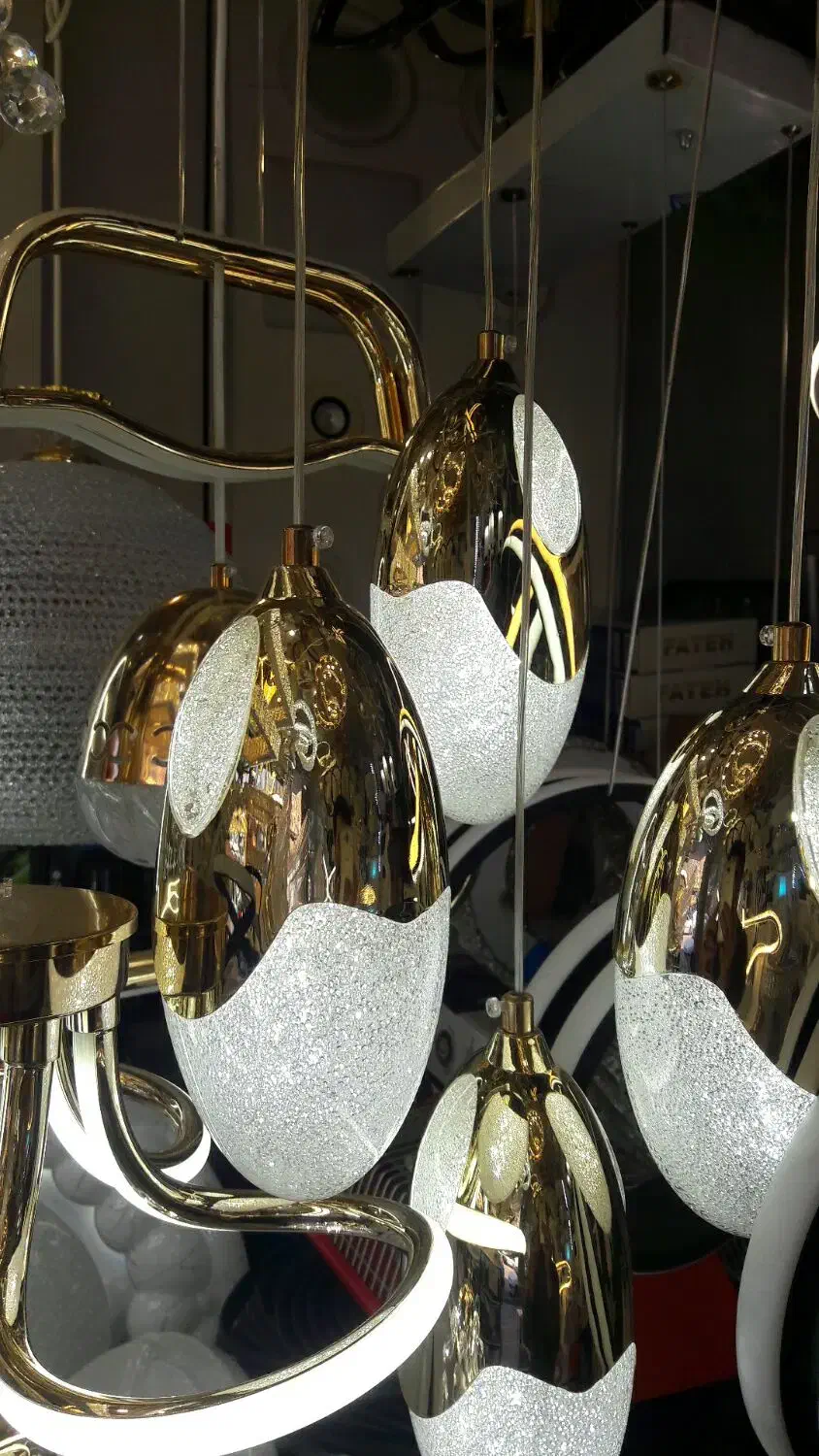 انواع لوستر کریستالی|لوستر و چراغ آویز|قزوین, |دیوار