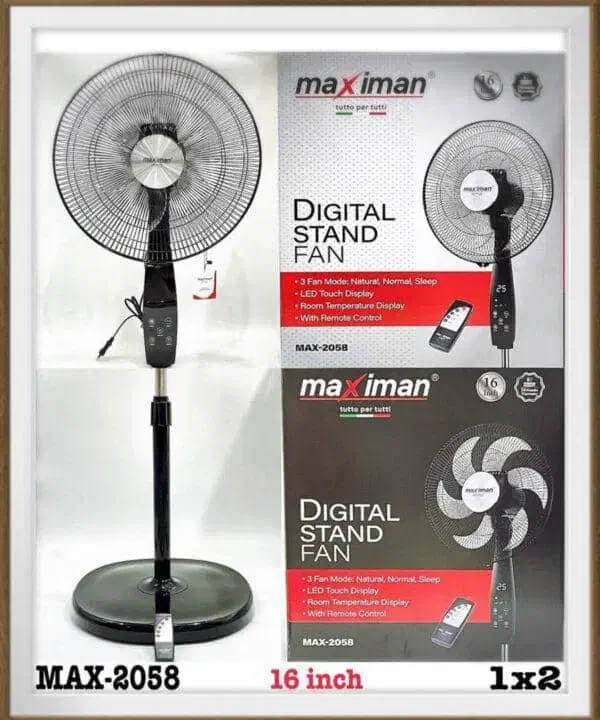 پنکه ایستاده کنترل دار ماکسیمان|پنکه و تصفیهکنندهٔ هوا|بندرلنگه, |دیوار