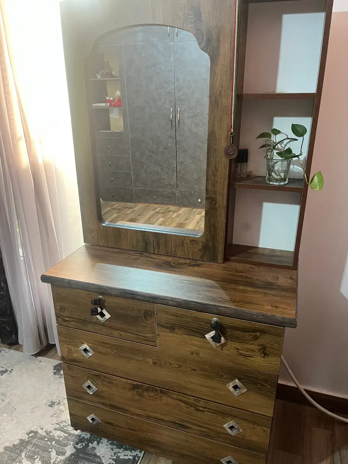 MDFمیزآرایش|جاکفشی، کمد، دراور|کوچصفهان, |دیوار