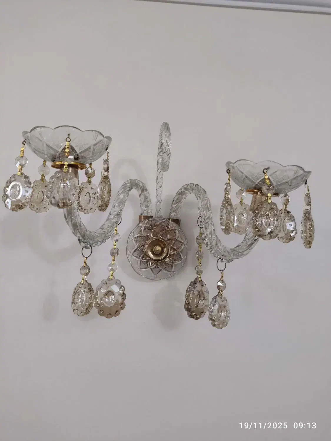 دیوارکوب لوستری یک جفت|لوستر و چراغ آویز|تهران, پاسداران|دیوار