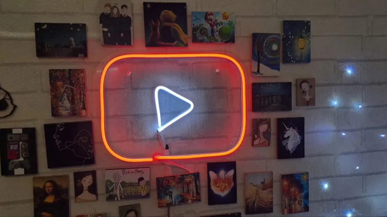 تابلو نئون طرح لوگو|ریسه و چراغ تزئینی|بندر انزلی, انقلاب|دیوار