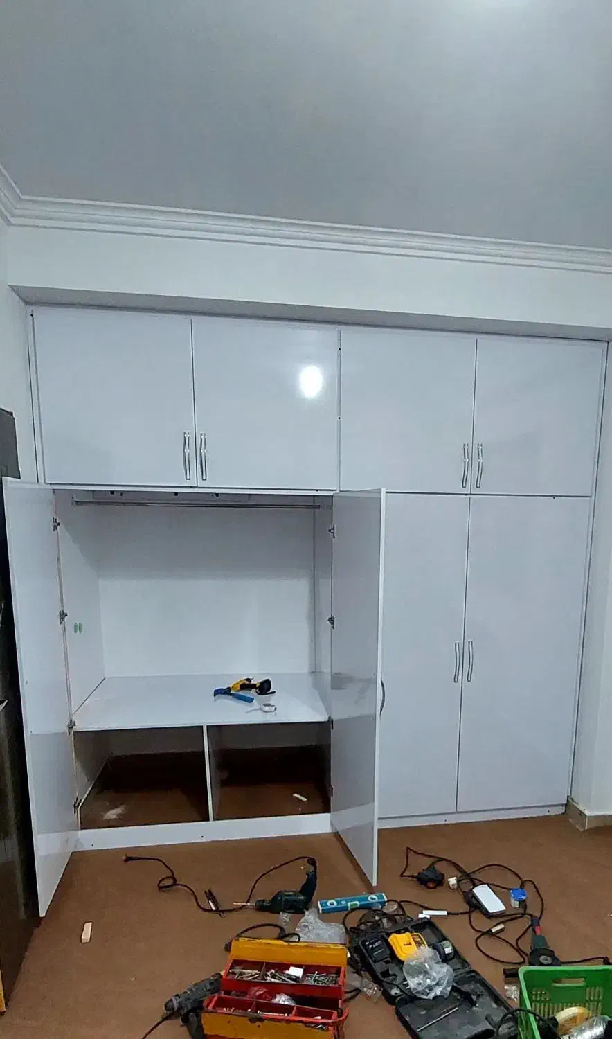 کمد دیواری ام دی اف فقط ۴ت متری نصاب کابینت|خدمات پیشه و مهارت|تالش, هشتپر|دیوار