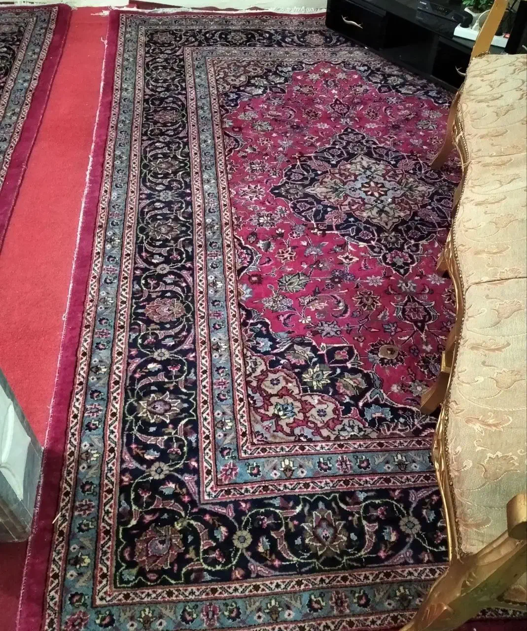 فرش دستبافت کاشان|فرش|میانه, |دیوار