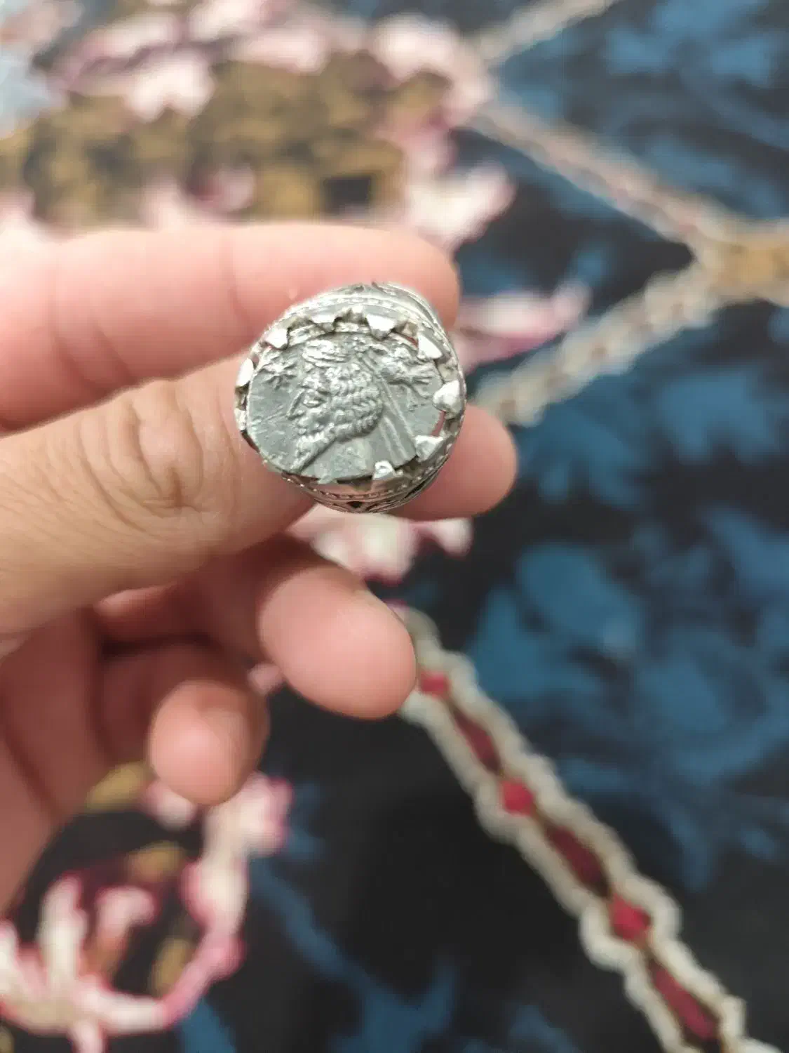 انگشتر نقره|کلکسیون اشیاء عتیقه|کرمانشاه, |دیوار