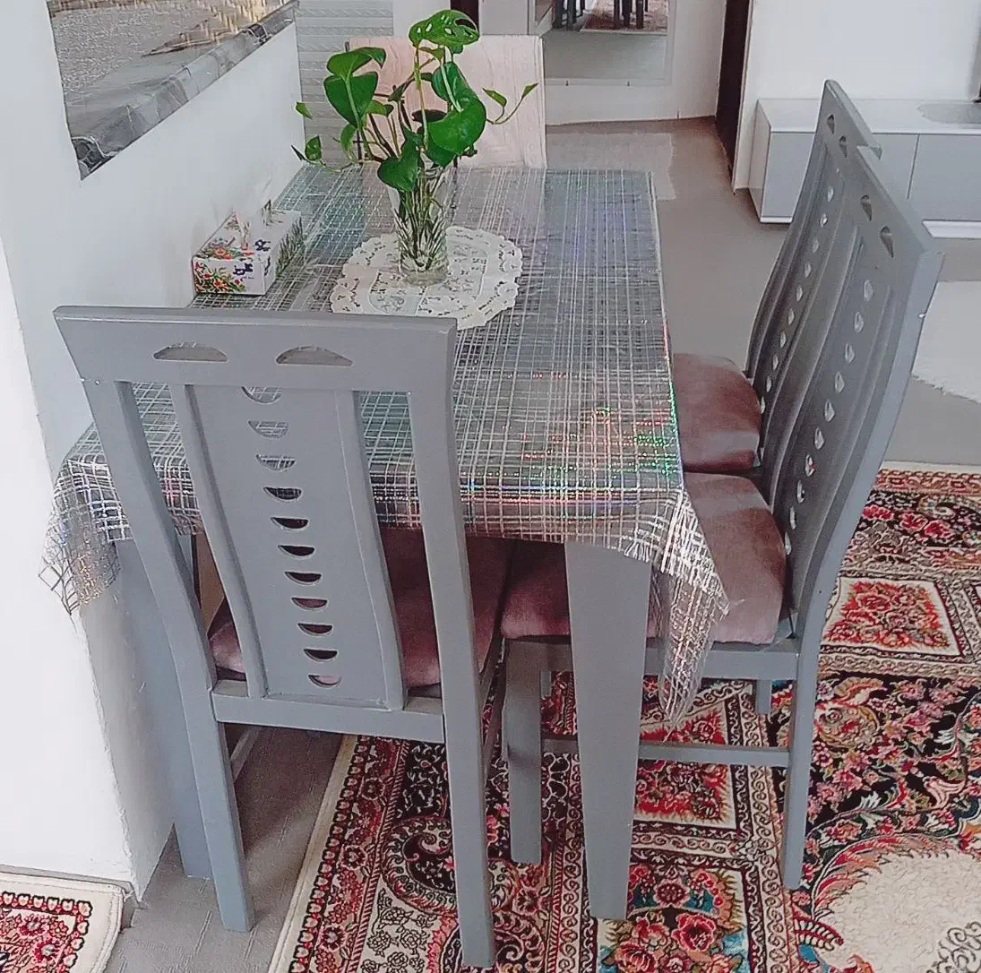 میز نهار خوری ۴نفره|میز و صندلی غذاخوری|قوچان, |دیوار