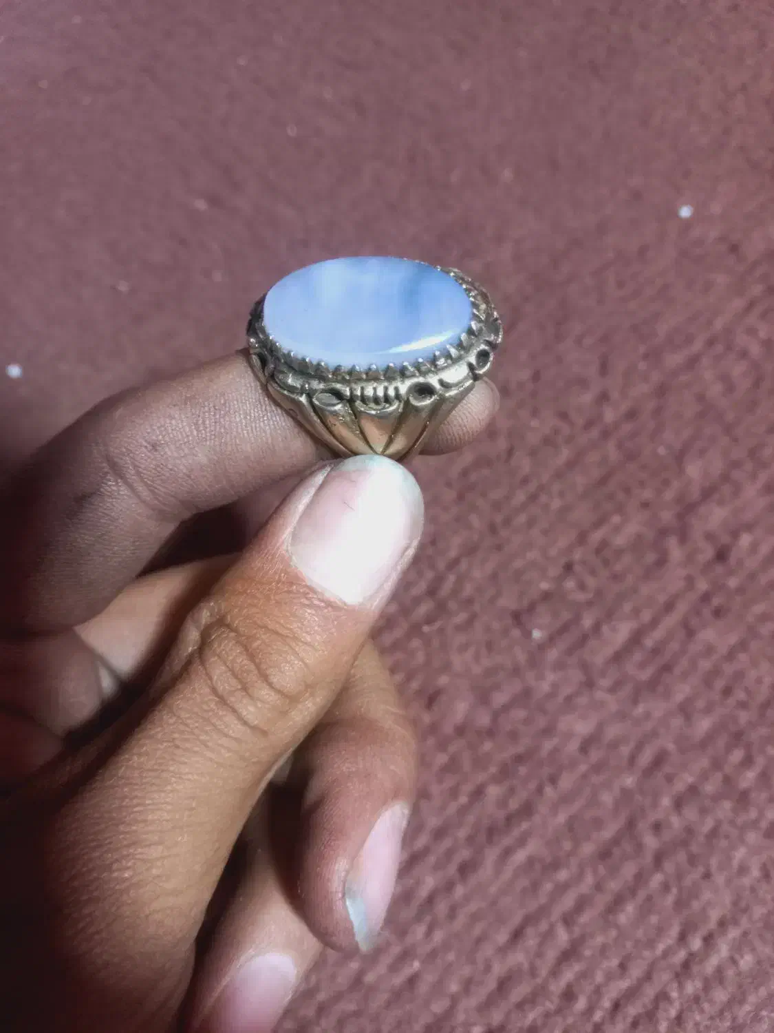 انگشتر عقیق سوسنی|جواهرات|شیراز, شهرک امام حسن|دیوار