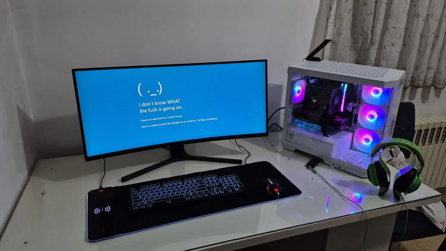 کیس گیمینگ به روز با وسایل و مانیتور RTX 5070|رایانه رومیزی|یزد, |دیوار