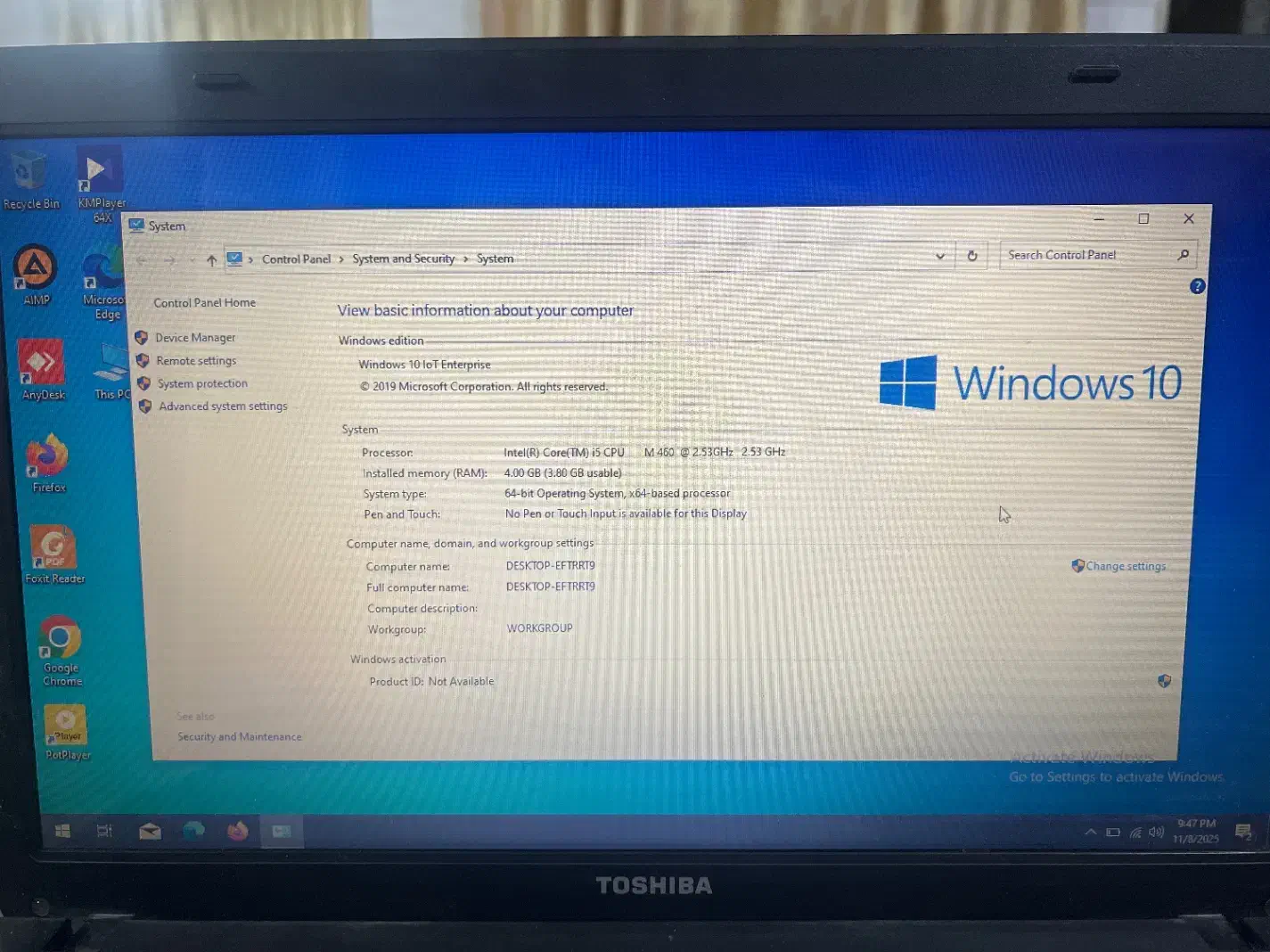 لپ تاپ توشیبا|رایانه همراه|مشهد, سناباد|دیوار