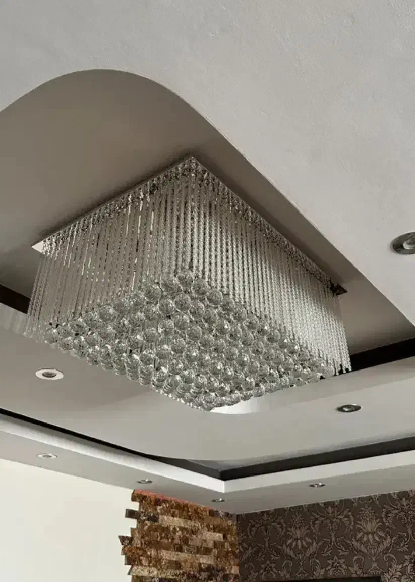 لوستر آبشاری کریستالی وکنترلی فلش خور|لوستر و چراغ آویز|اصفهان, شیخ اشراق|دیوار