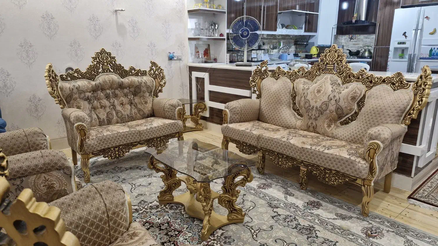 مبل سلطنتی|مبلمان خانگی و میز عسلی|شیراز, رکن‌آباد|دیوار