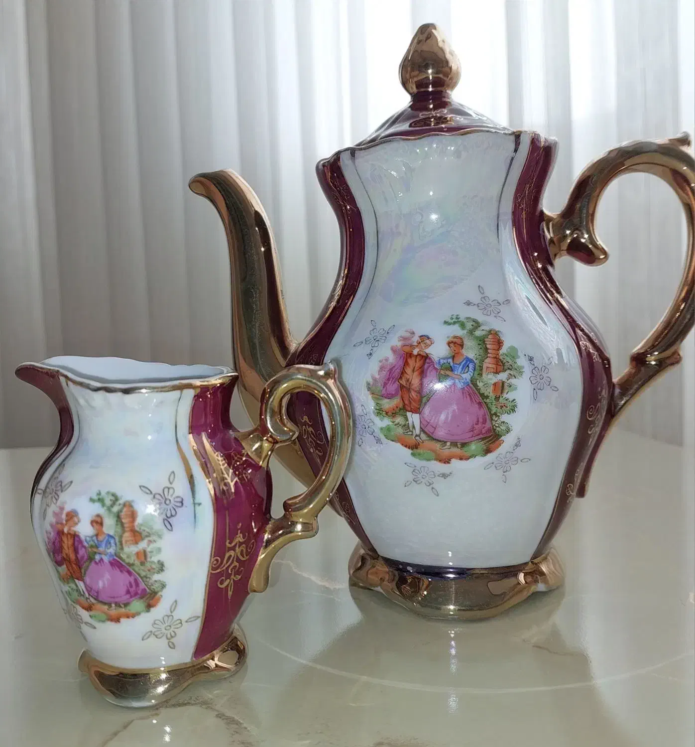 قهوه خوری ژاپنی آنتیک  هفت رنگ مرمری|کلکسیون اشیاء عتیقه|تهران, آسمان|دیوار