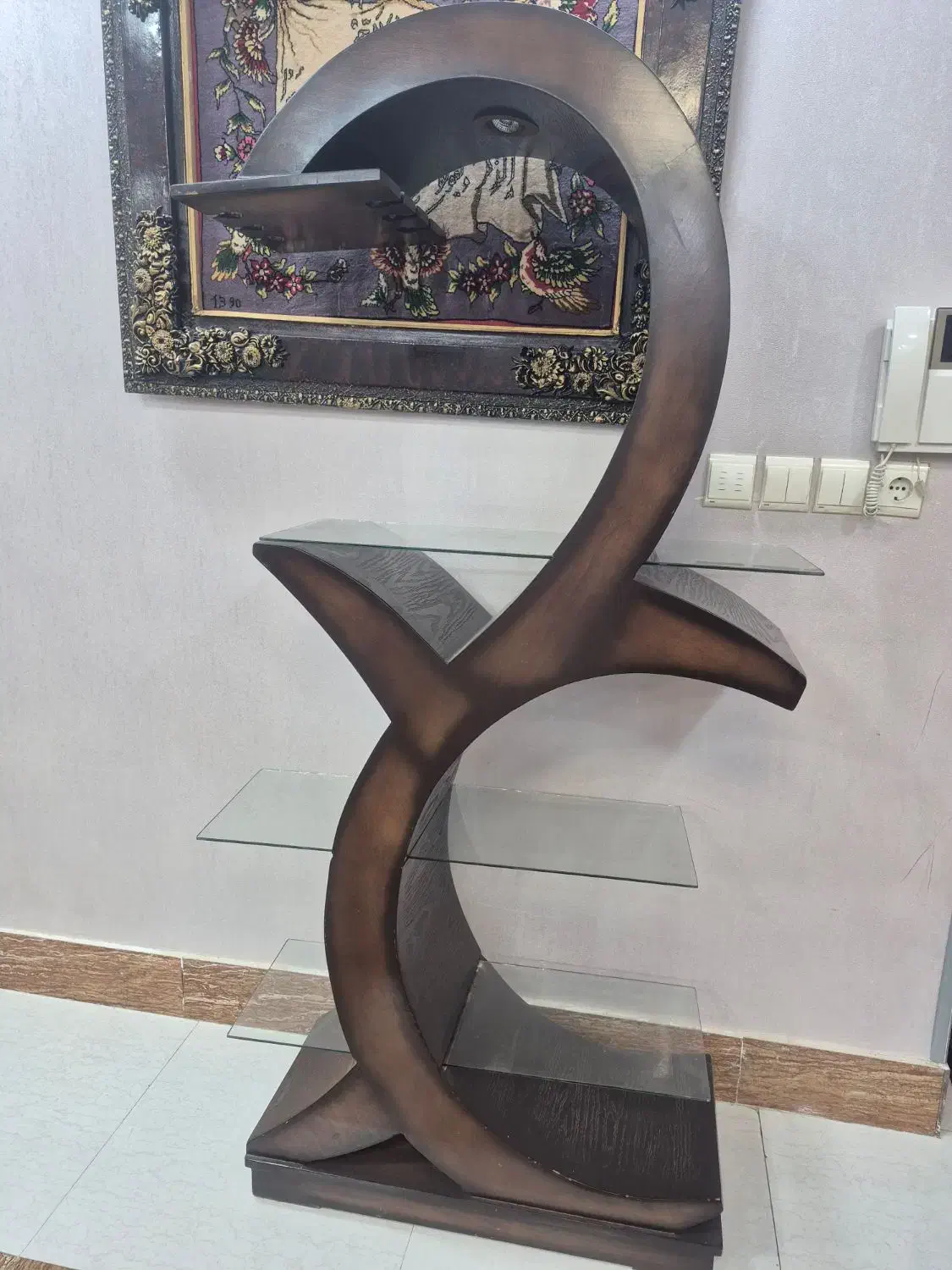 بوفه تمام چوب|بوفه، ویترین، کنسول|اهواز, نادری|دیوار