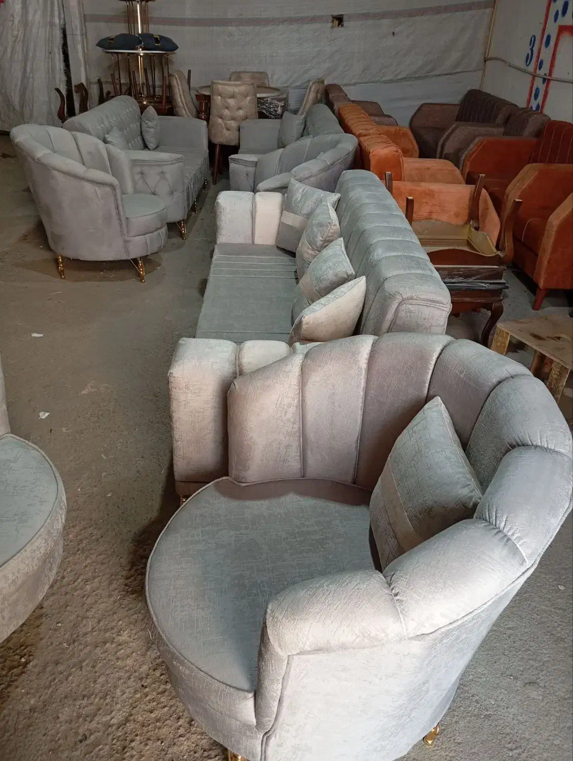 مبل راحتی خاص مدل صدفی طرح بروز|مبلمان خانگی و میز عسلی|تبریز, |دیوار