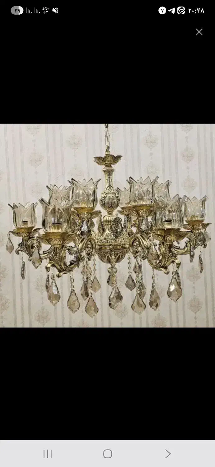 لوستربرنزاصل درجه یک|لوستر و چراغ آویز|یزد, |دیوار