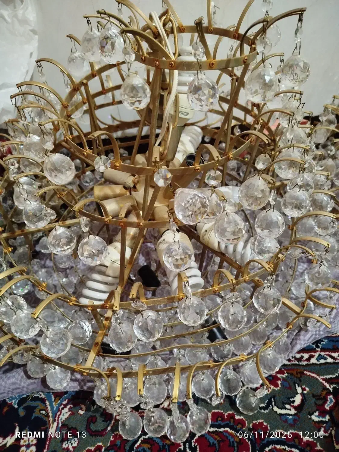 لوستر سالم چهار عدد دو‌عدد بزرگ دو عدد متوسط|لوستر و چراغ آویز|اهواز, فاز ۲ پادادشهر|دیوار