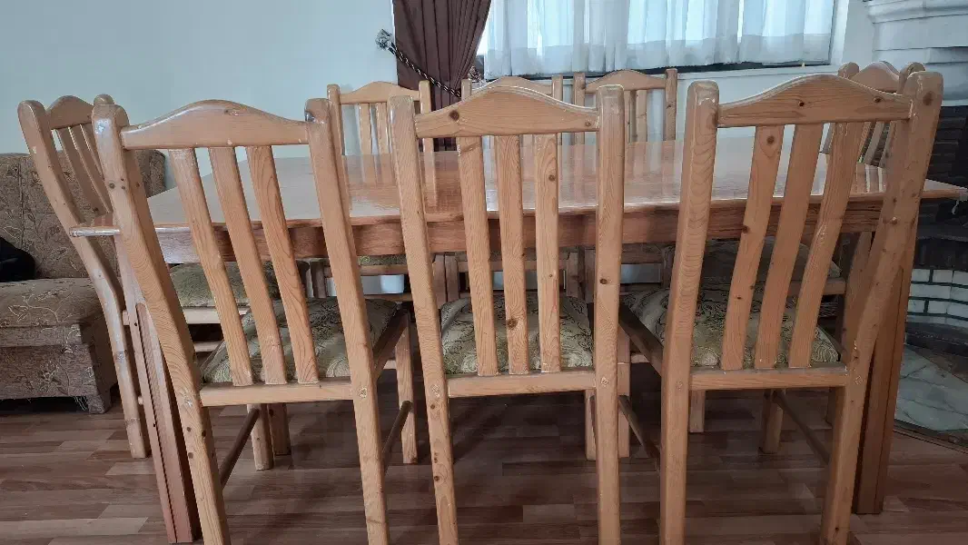 میزناهارخوری ۸نفره نراد|میز و صندلی غذاخوری|رشت, لاکانی|دیوار