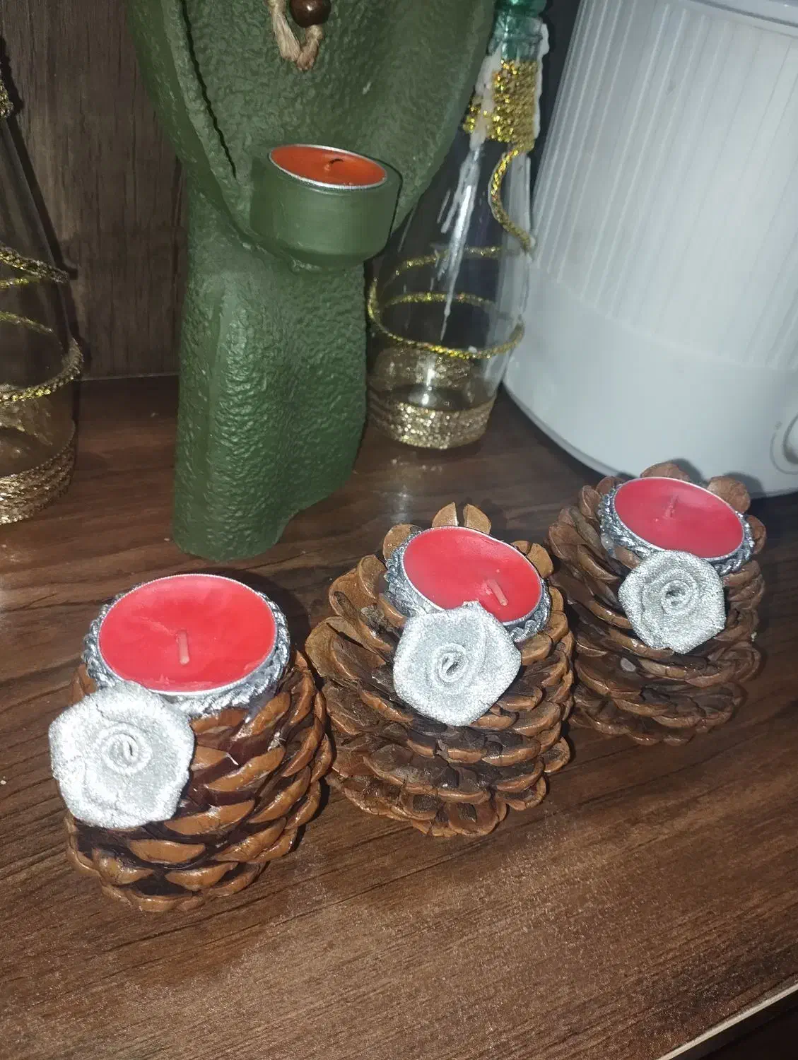 شمع کاج|صنایع دستی و سایر لوازم تزئینی|هشتگرد, شهرک گلها|دیوار