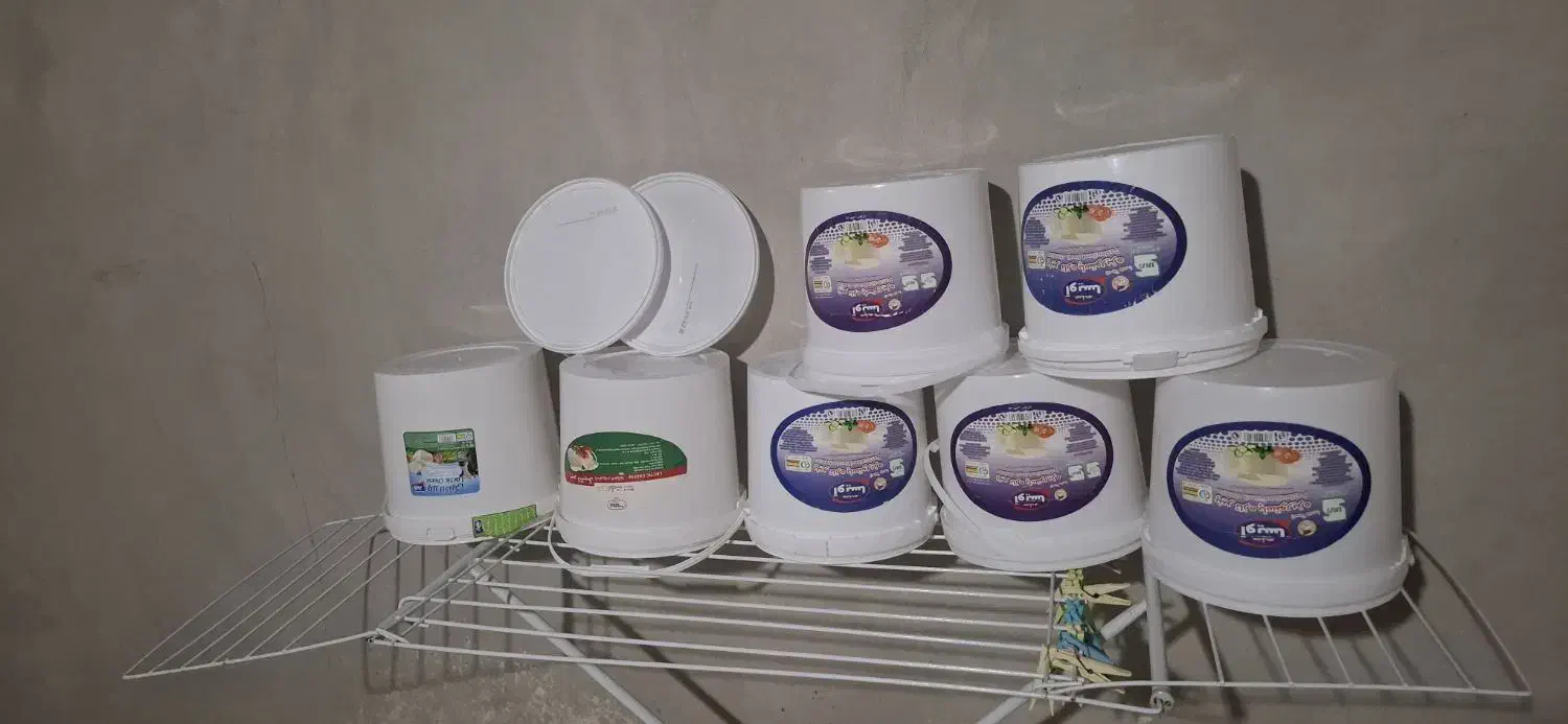 سطل و دبه|ظروف نگهدارنده، پلاستیکی، یک‌بارمصرف|کبودرآهنگ, |دیوار