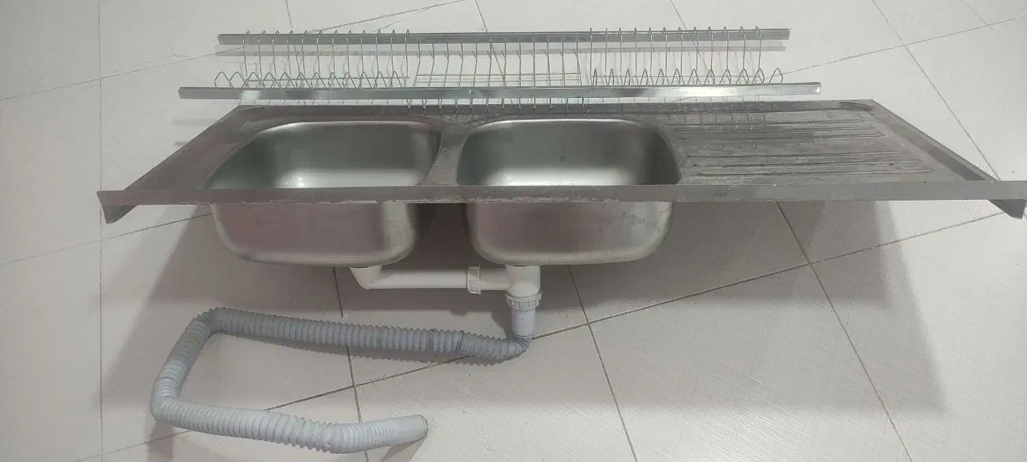 سینک و ابچکان ظرفشویی|آب‌چکان و نظم‌دهنده ظروف|پیرانشهر, |دیوار