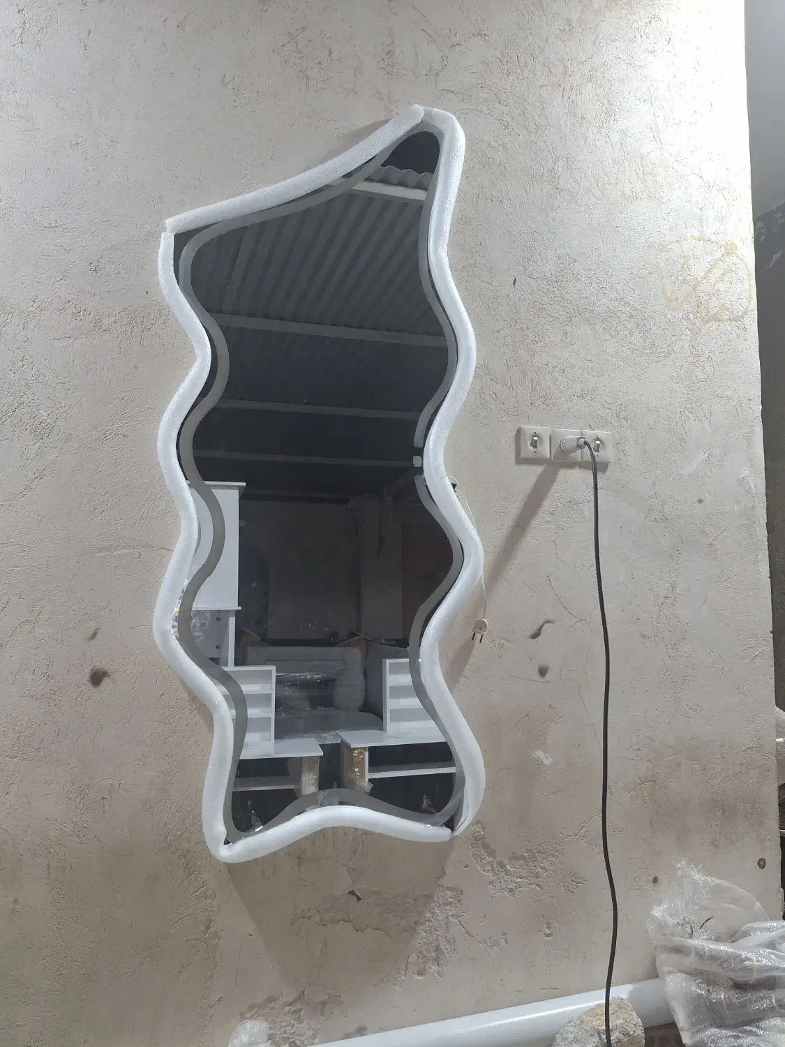 اینه نور دار لمسی|آینه|بندر گناوه, |دیوار